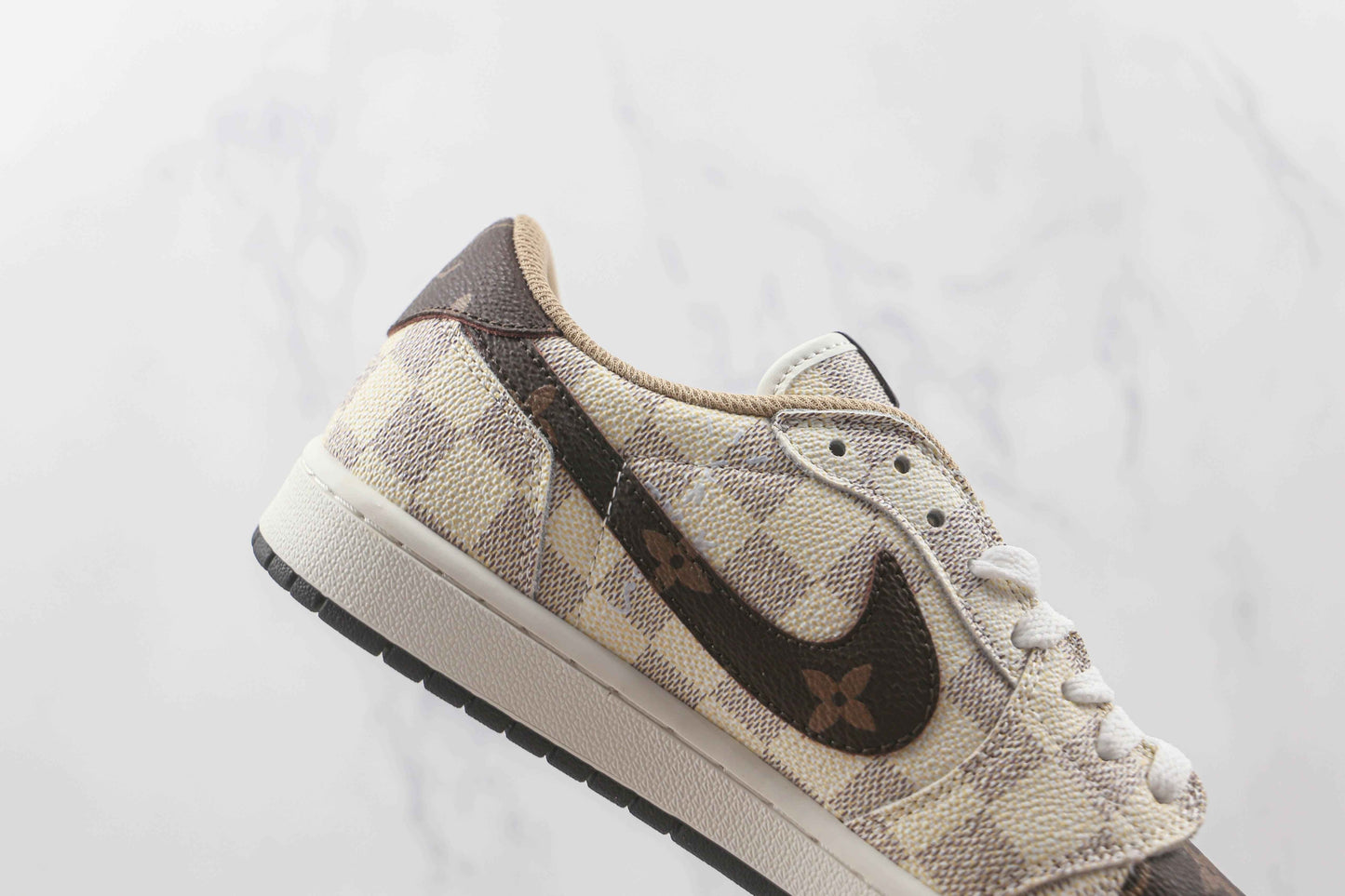 Custom Air Jordan 1 Low Monogram - Fragment x Travis Scott Collaboration SneakerNational