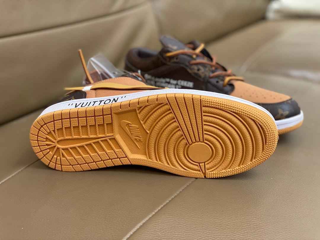 Custom Fragment x Travis Scott x Air Jordan 1 Low LV SneakerNational