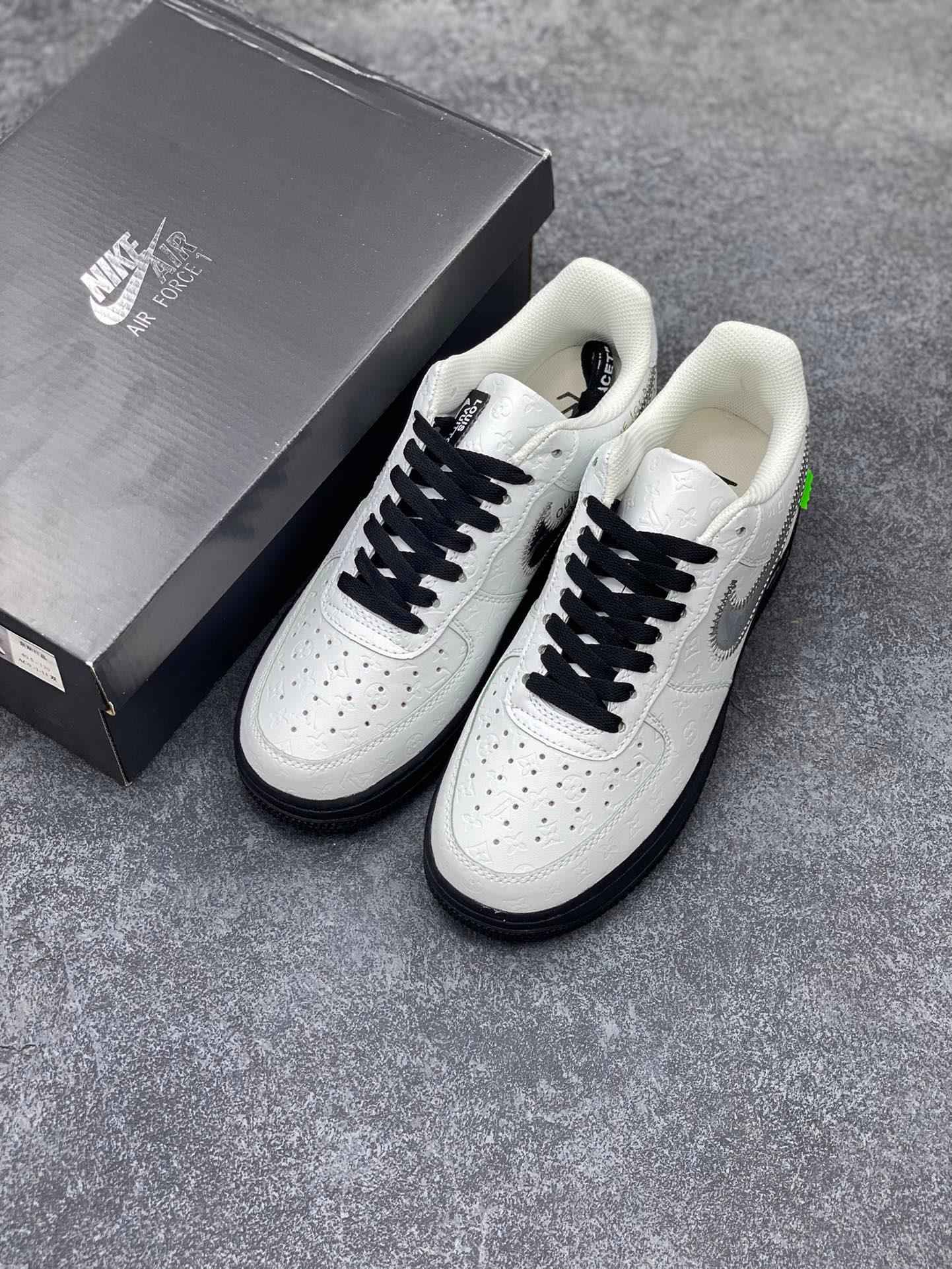 Custom LV x Off-wht x NK Air Force 1 1A9V9A SneakerNational