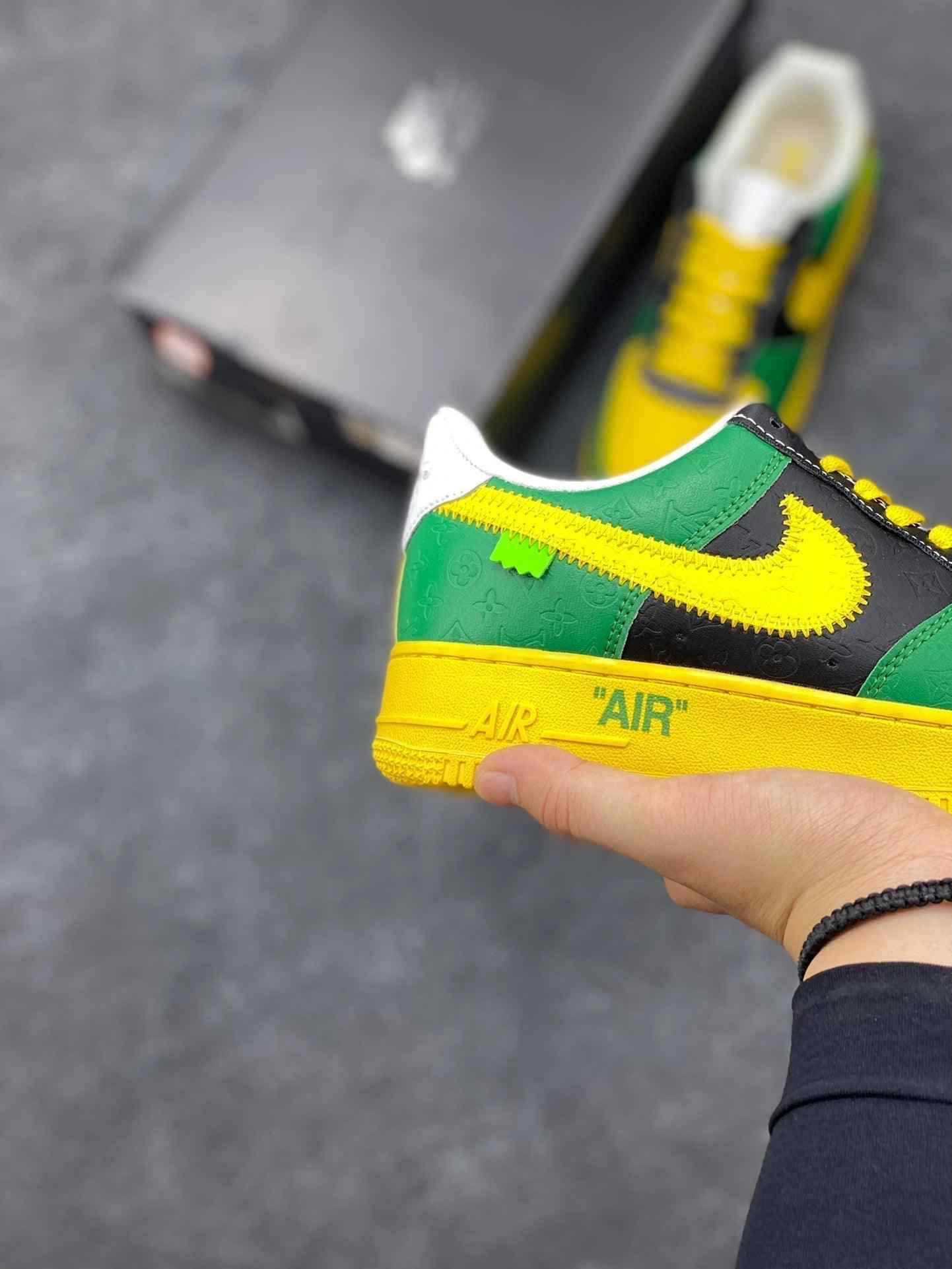 Custom LV x Off-wht x NK Air Force 1 1A9V9C SneakerNational