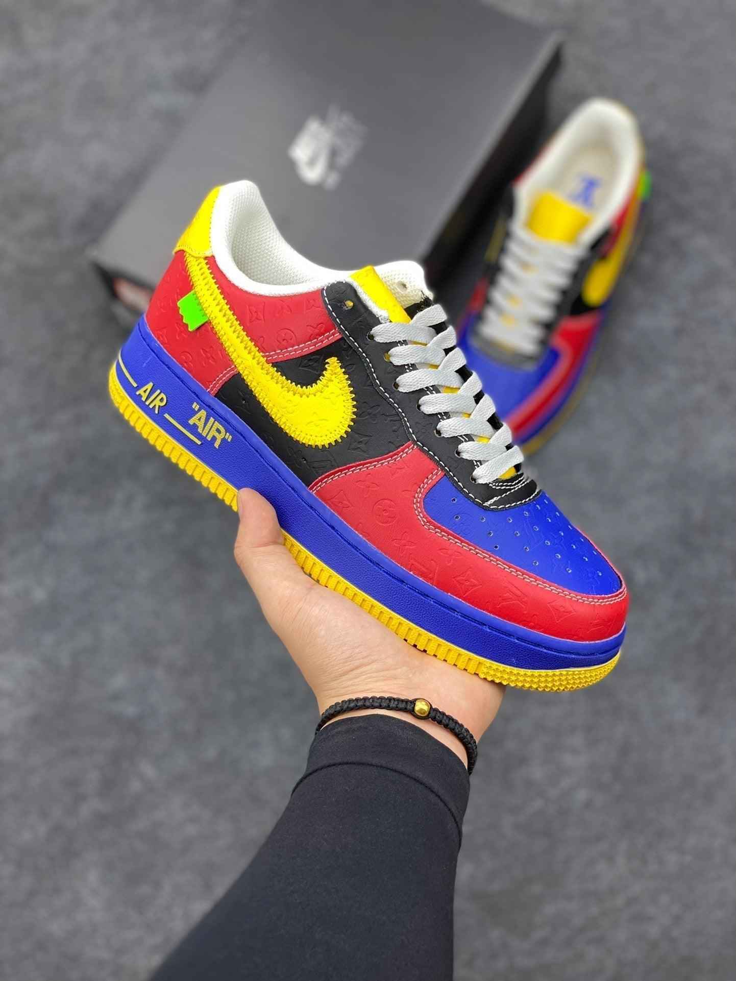 Custom LV x Off-wht x NK Air Force 1 1A9V9D SneakerNational