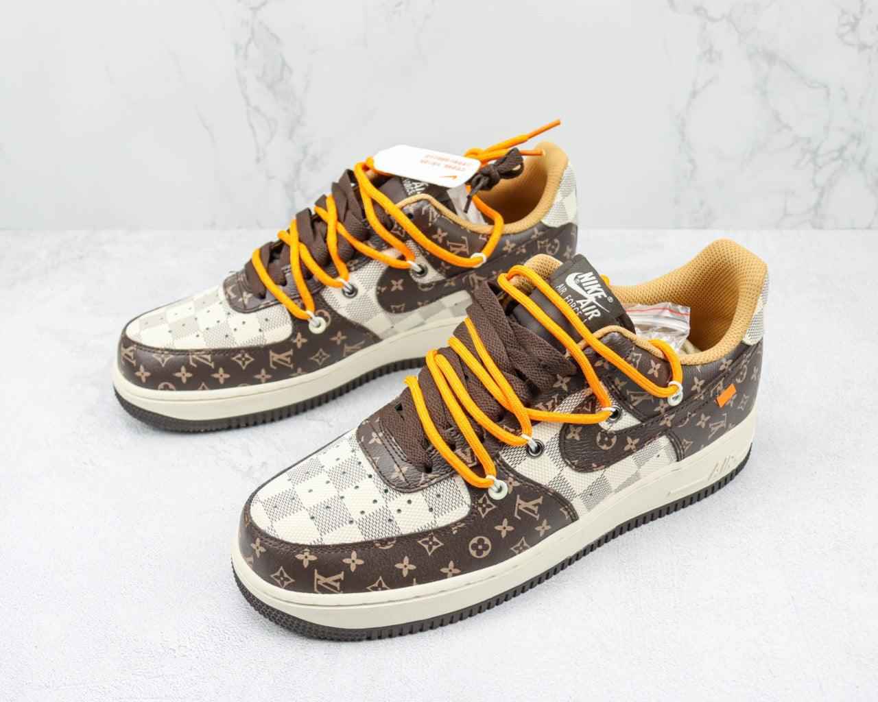 Custom Lv x Air Force 1 Low 07 CV1724-113 SneakerNational