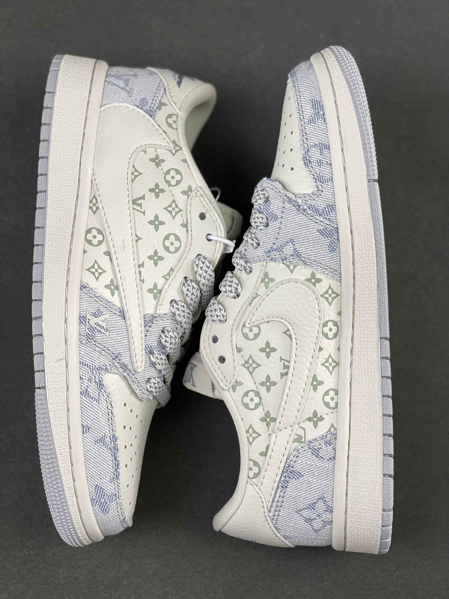Custom Travis Scott x Air Jordan 1 x LV SJ2068-007 SneakerNational