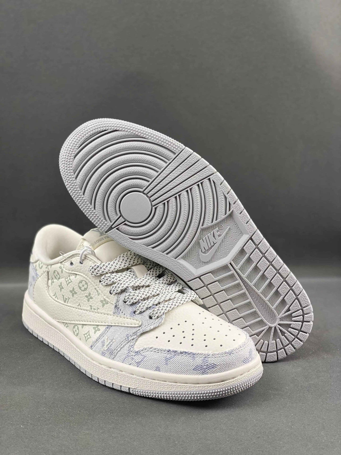 Custom Travis Scott x Air Jordan 1 x LV SJ2068-007 SneakerNational