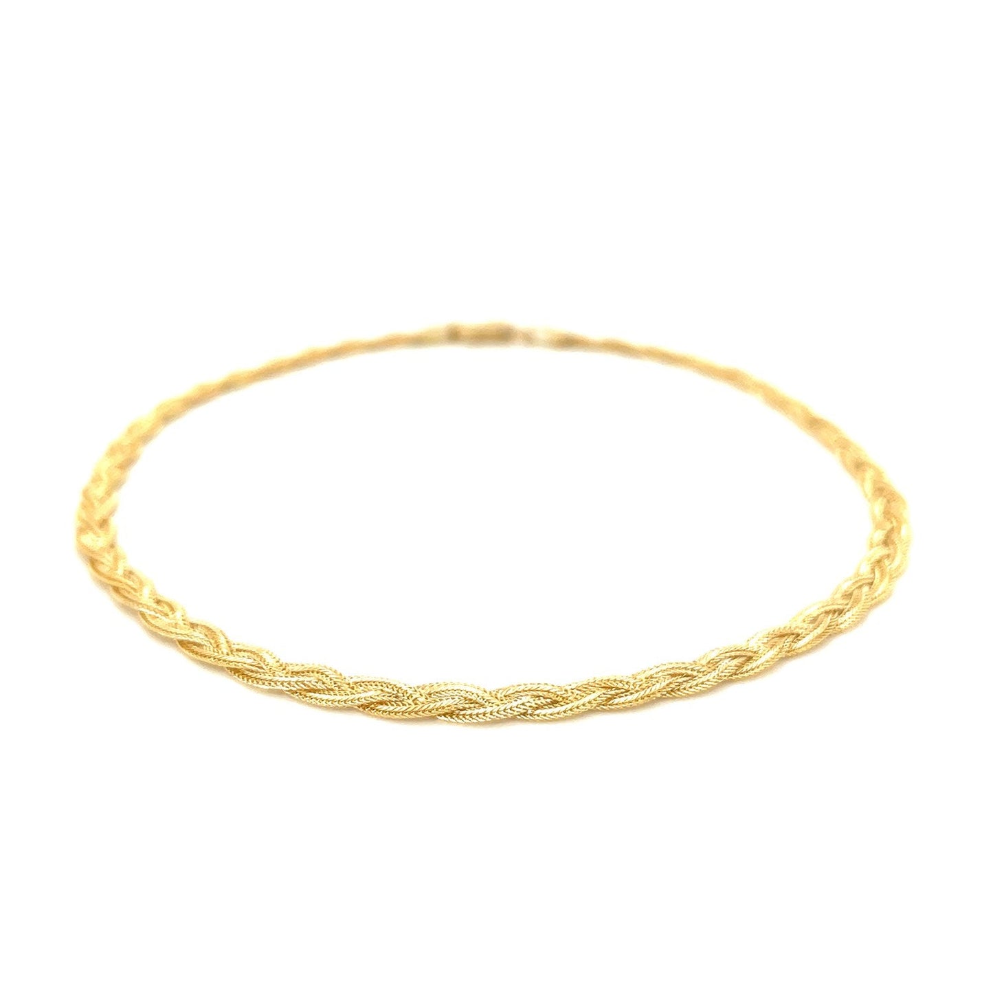 14k Yellow Gold Braided Bracelet (3.50 mm)