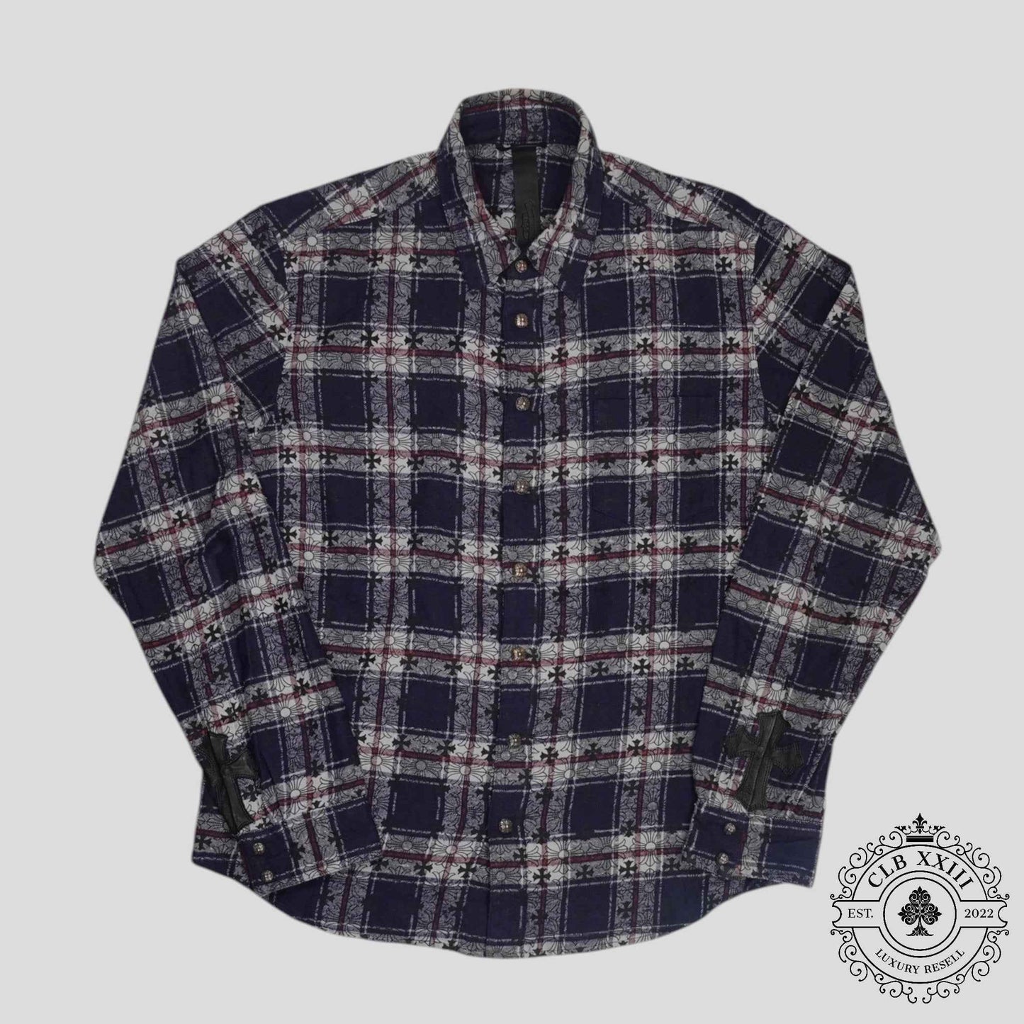 Chrome Hearts Loose Ends Flannel in Blue