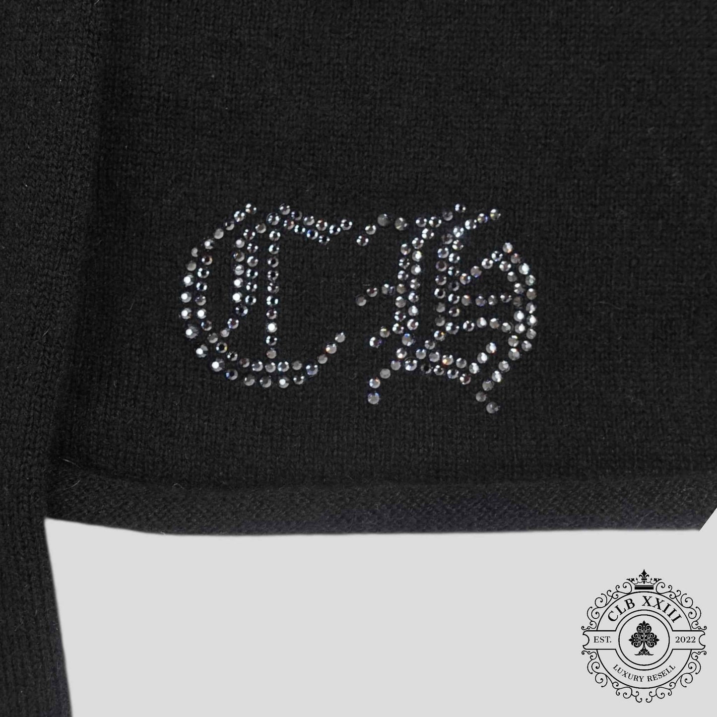 Chrome Hearts Women's Cashmere Crystal Embellished Sweater