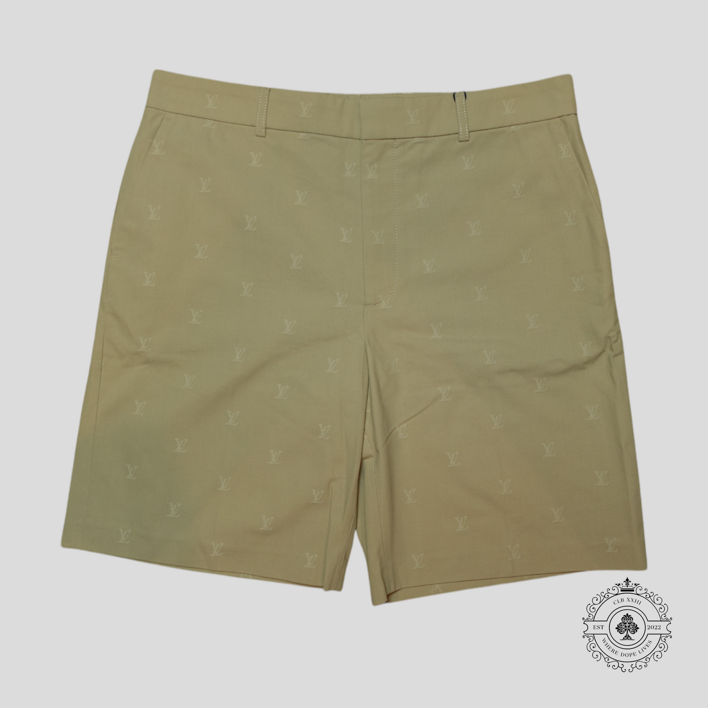 Louis Vuitton LV Blason Chino Shorts in Beige