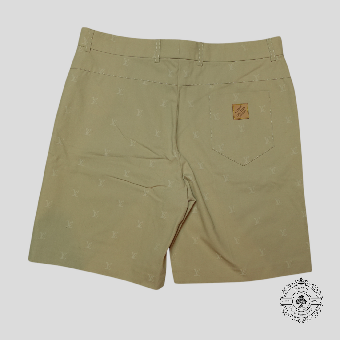Louis Vuitton LV Blason Chino Shorts in Beige