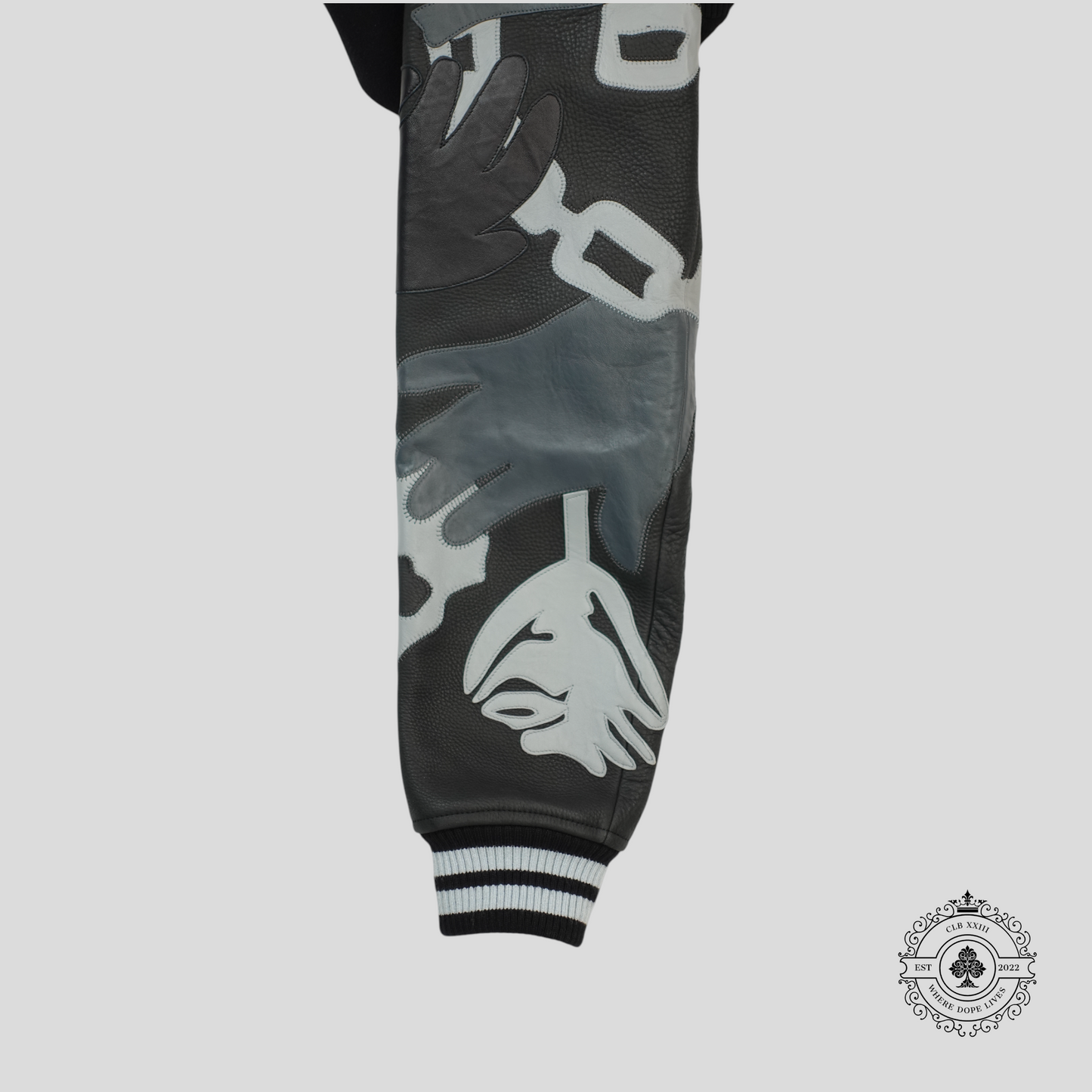 Louis Vuitton Chains Camo Varsity Jacket in Black
