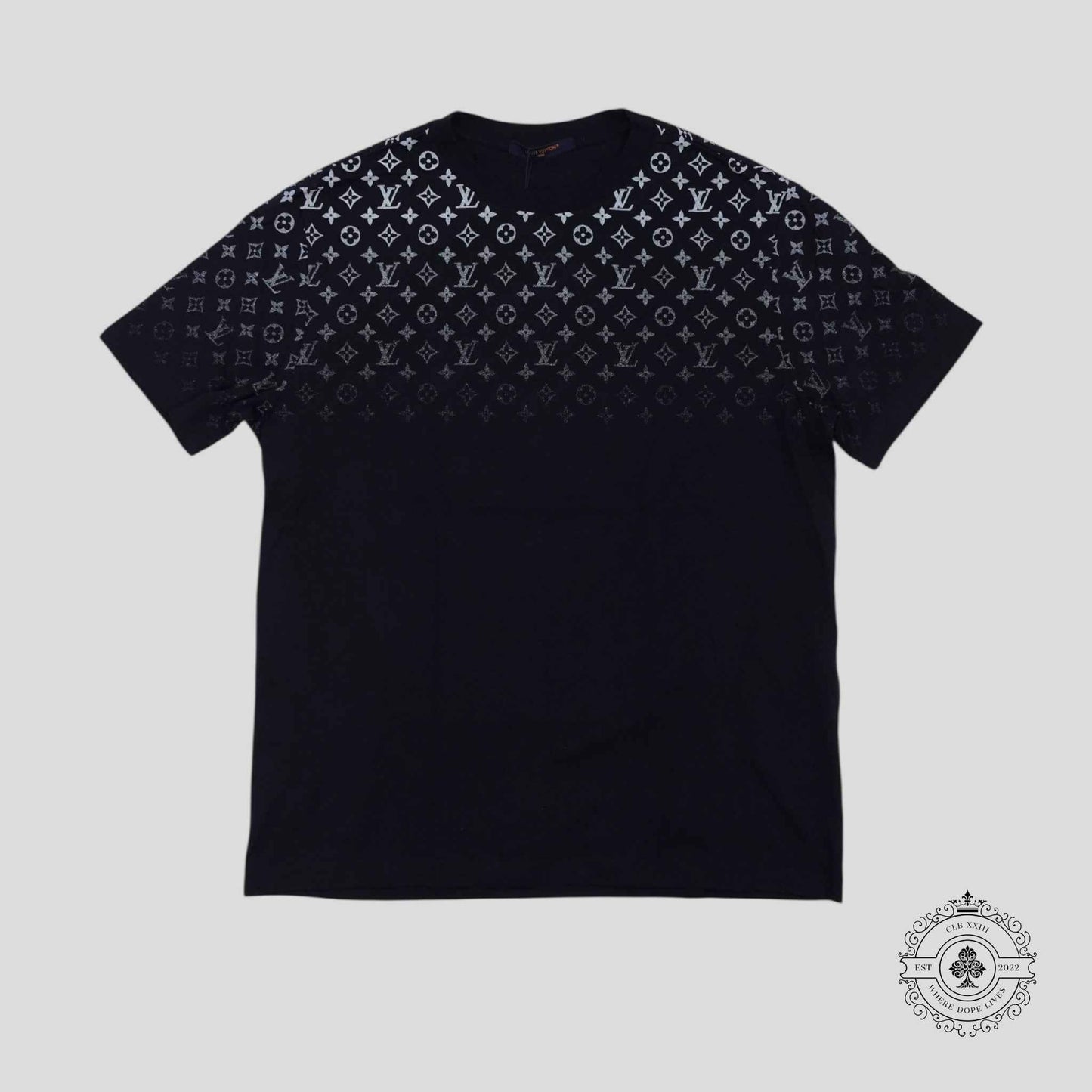Louis Vuitton Monogram Gradient T-Shirt in Navy Blue