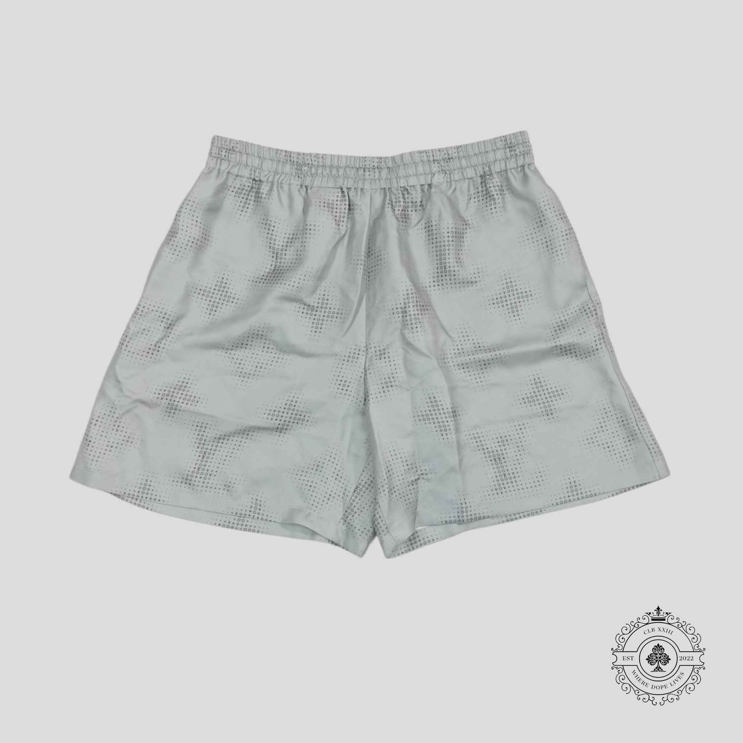 Louis Vuitton Pixelate Monogram Silk Shorts in Grey