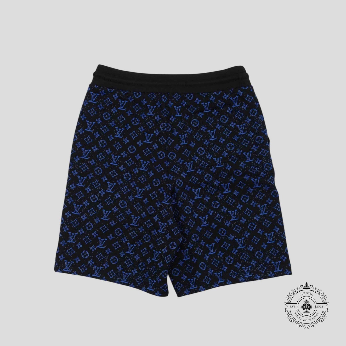 Louis Vuitton Monogram Technical Shorts in Black/Blue
