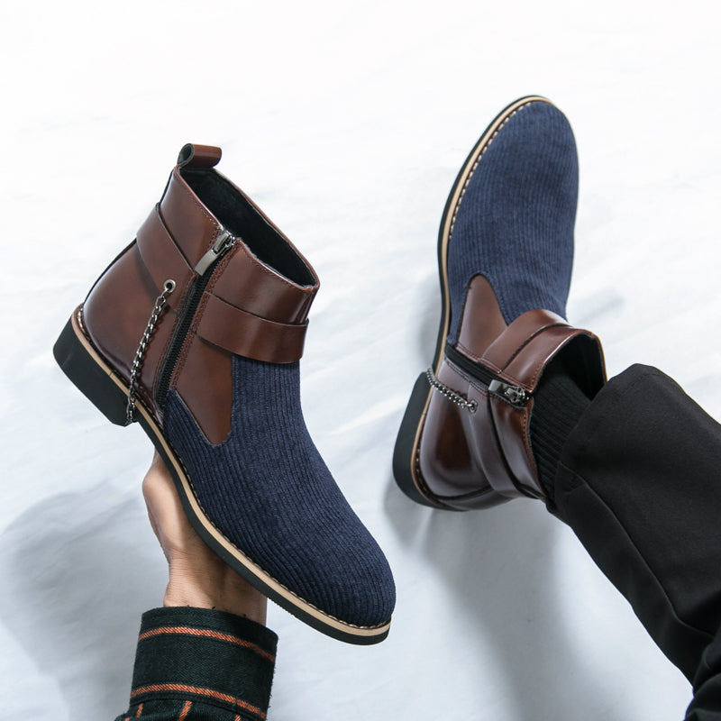 MLB LTHR-06 Ankle Boots - Luxuryurbanwear