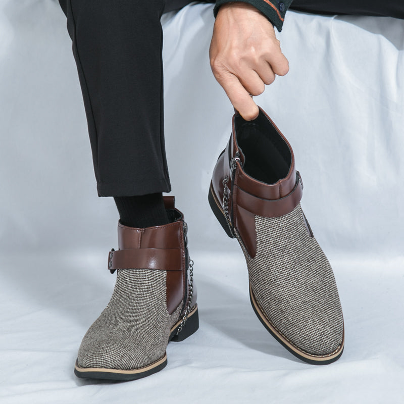 MLB LTHR-06 Ankle Boots - Luxuryurbanwear