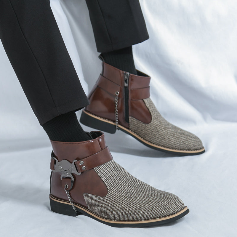 MLB LTHR-06 Ankle Boots - Luxuryurbanwear