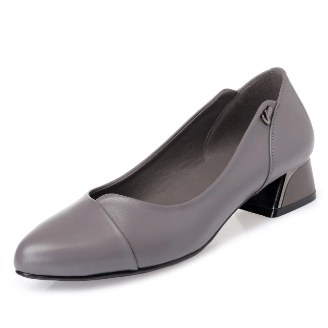 Delfina Women's Leather Dress Pumps Shoes