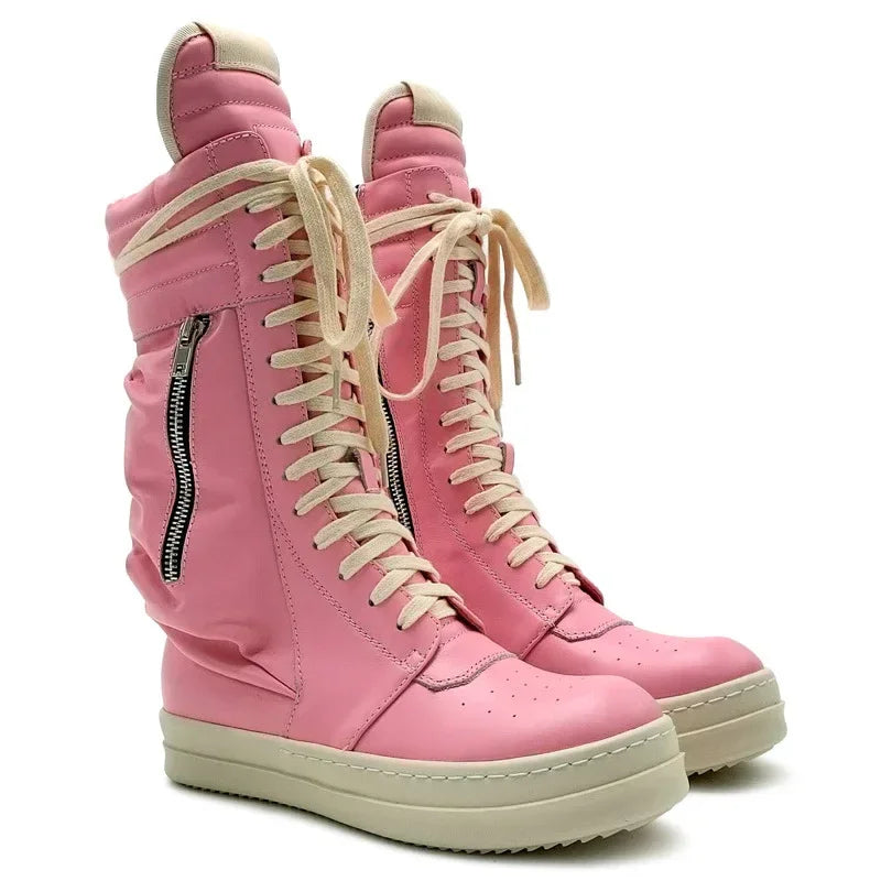 High Top Boots Women Boots Unisex - Luxuryurbanwear