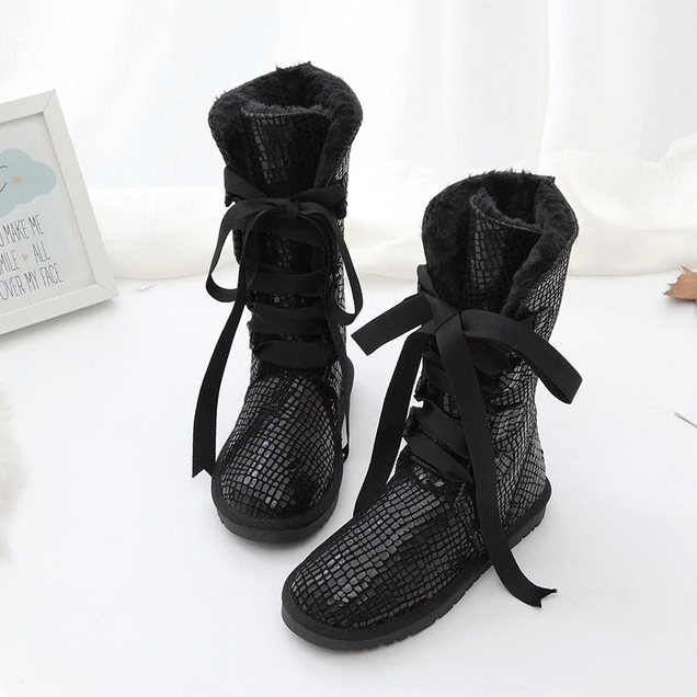 Elvia Boots Mid Calf USS - Luxuryurbanwear