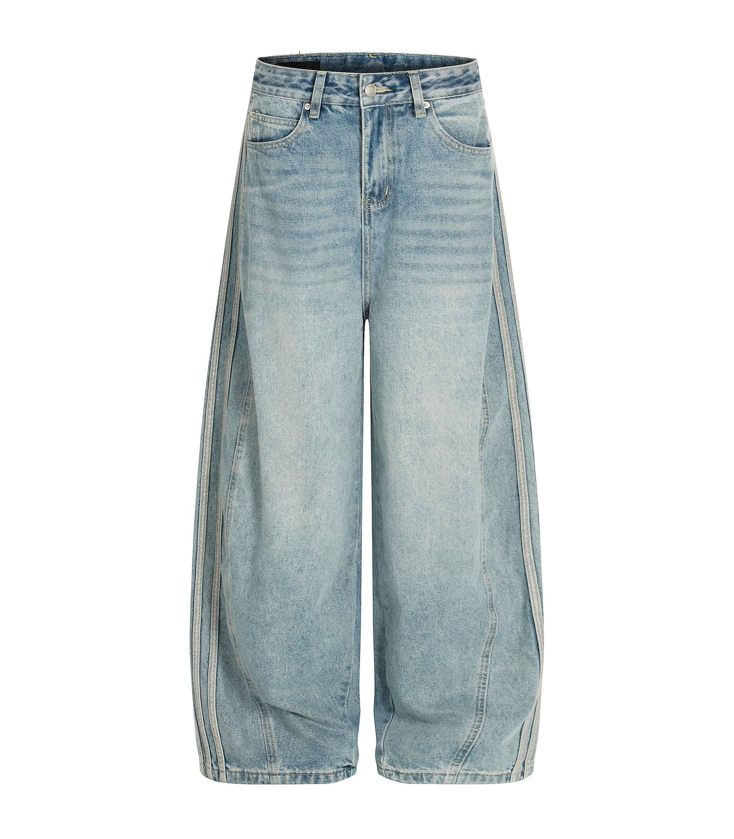 WIDEBOY STRIPED DENIM