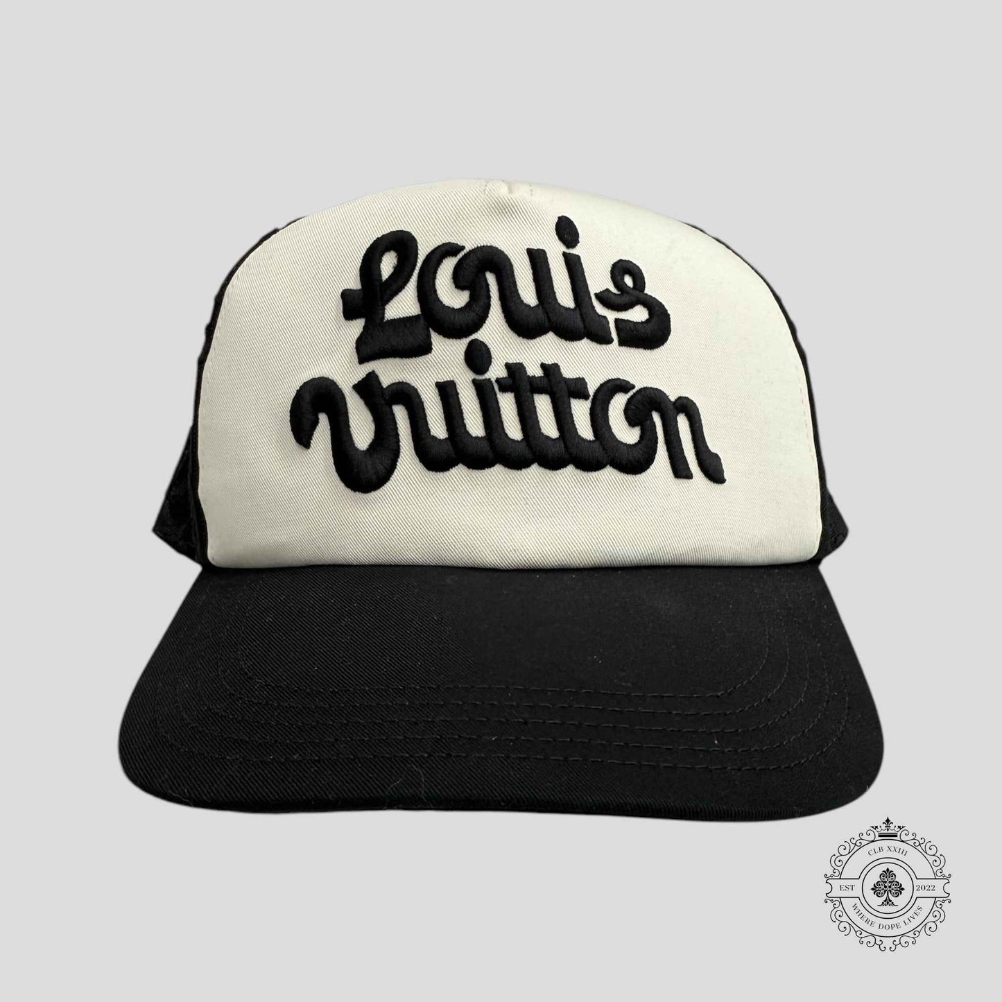 Louis Vuitton Signature 5-Panel Mesh Hat in Black