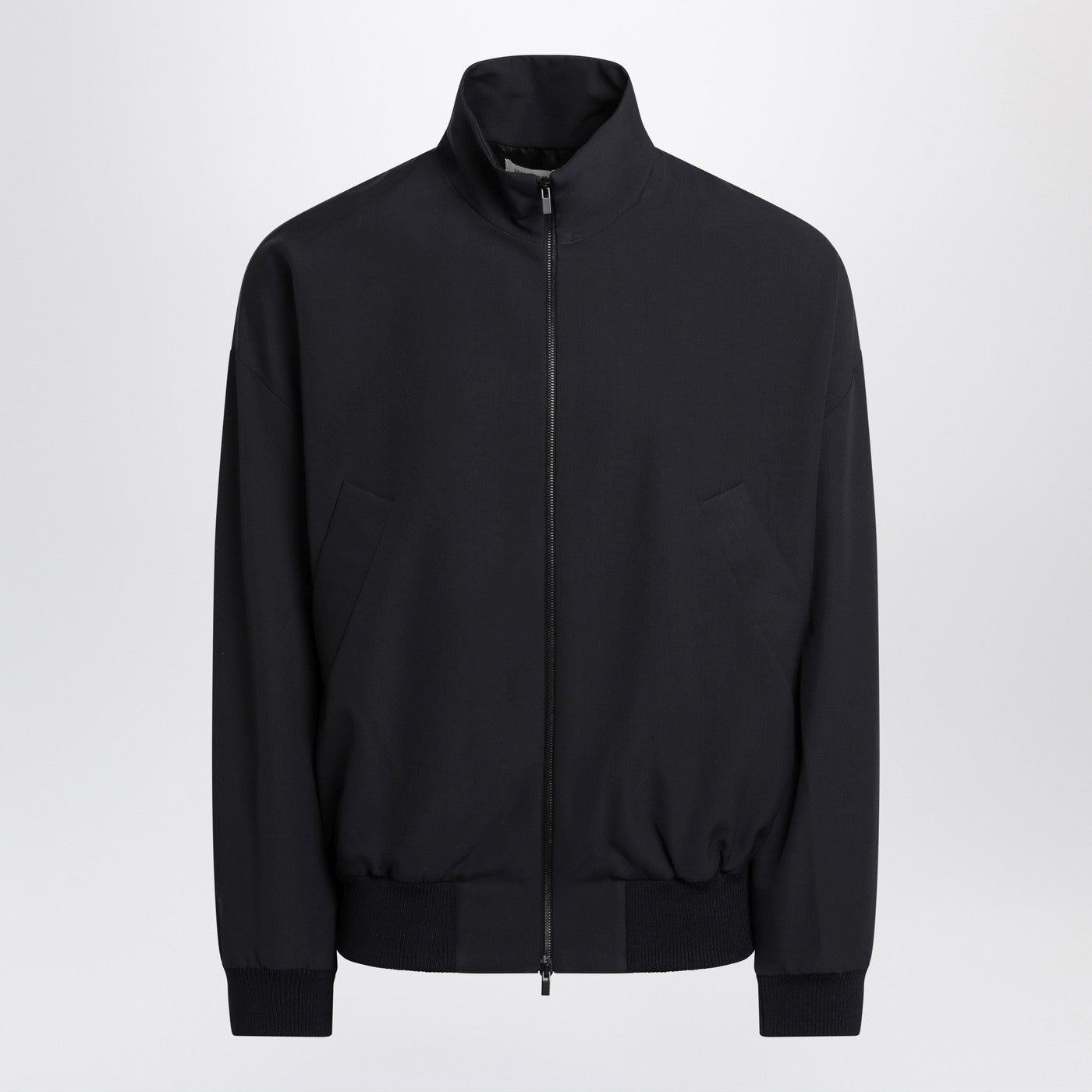Fear Of God Navy Blue Wool Jacket With Zip Men