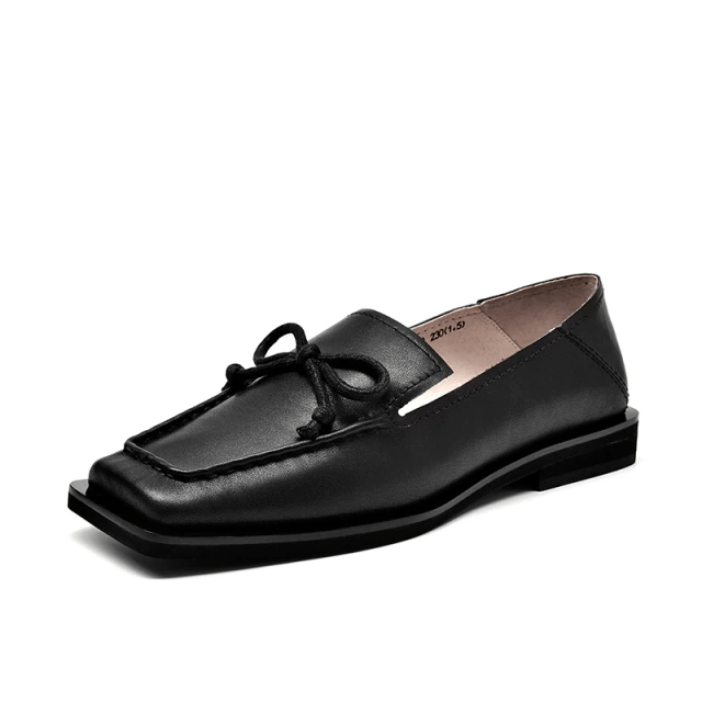 Galina Women's Flat Leather Loafer Shoes - Luxuryurbanwear