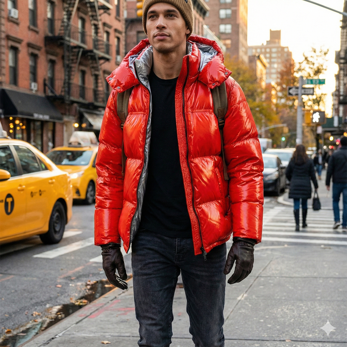 PURPLE Jacket Puffer Quilted