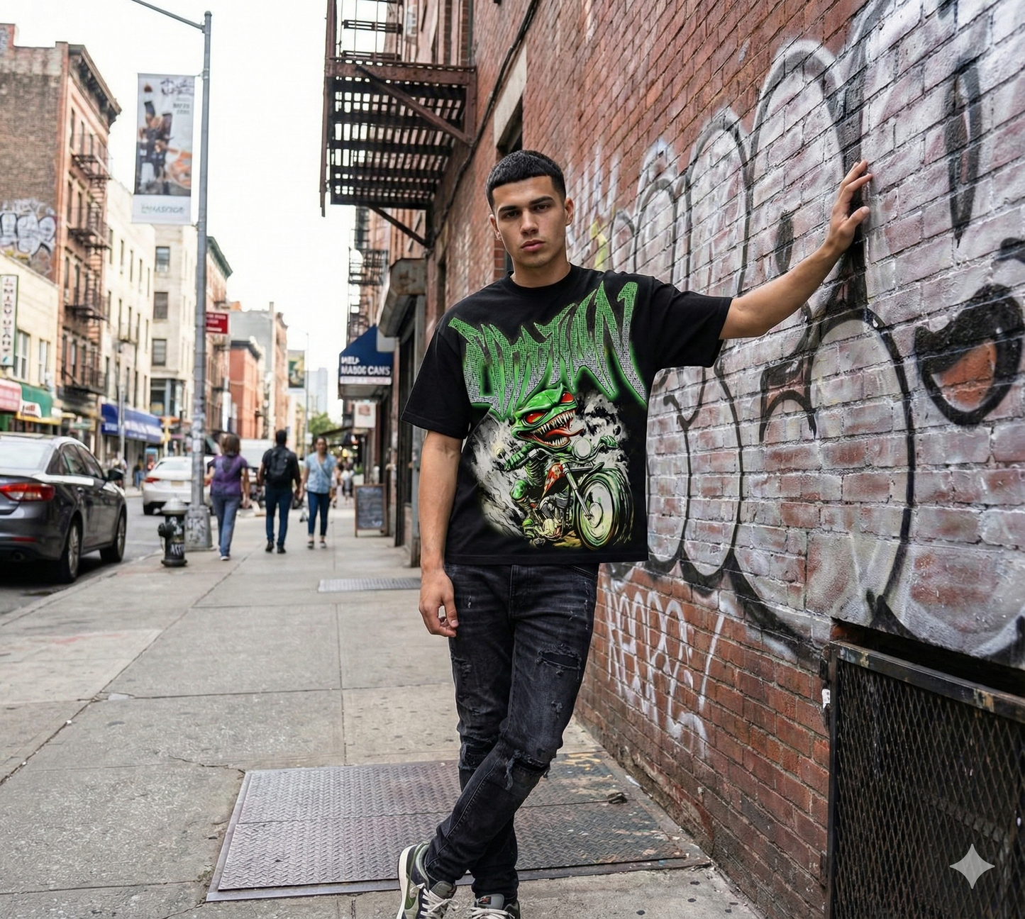 MIXED EMOTIONS TShirt Frog Rider Graphic