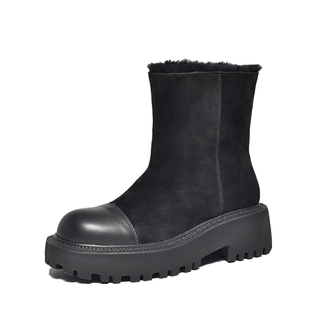 Gracia Women's Suede Platform Snow Boots
