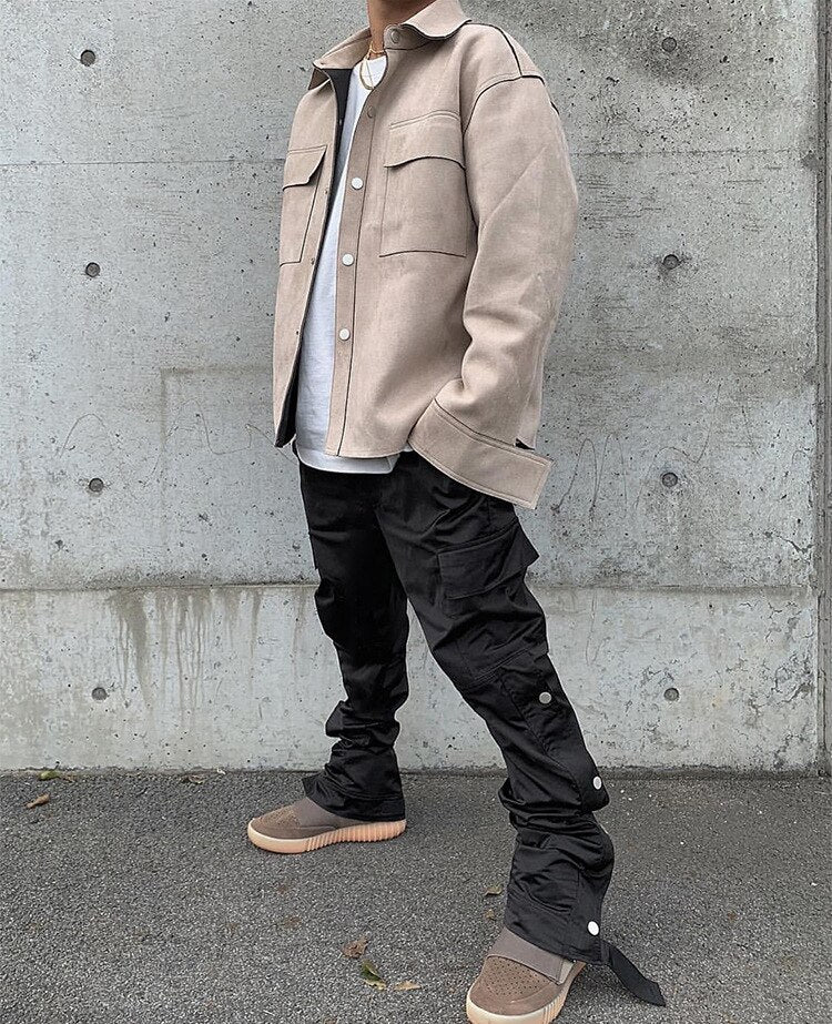 Straight Legging Popper Pants