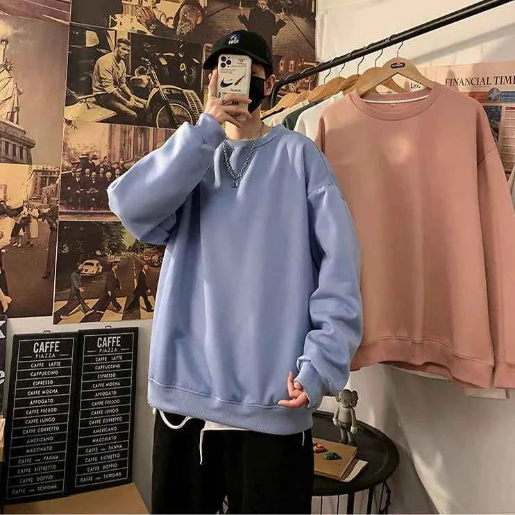 Oversized Fashionable Korean Hip Hop Sweatshirt