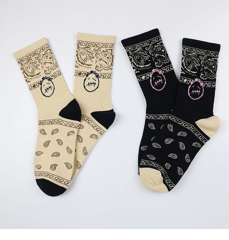 Cactus Jack Bandana Pattern Crew Socks