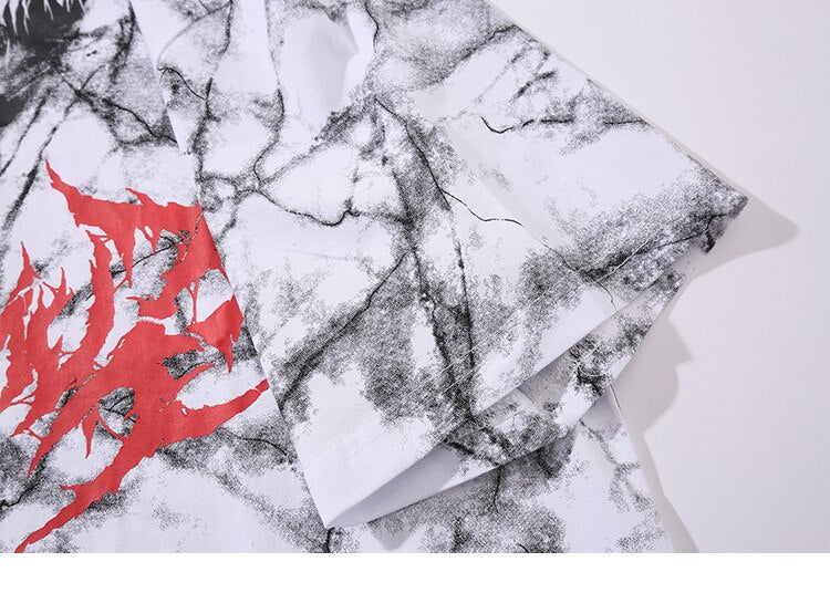 Butterfly Art Tie Die Long T-Shirt