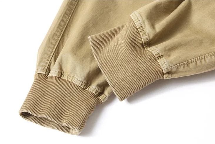 Rib Style Side Pockets Cargo Pants