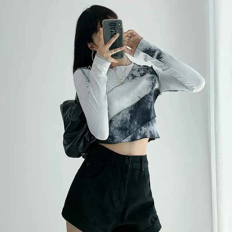 Seductive Slim Tie-Dye Long Sleeve T-Shirt