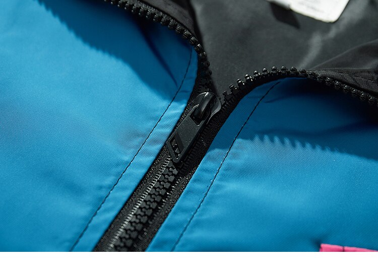 Multi Color Block Patchwork Pocket Jacket