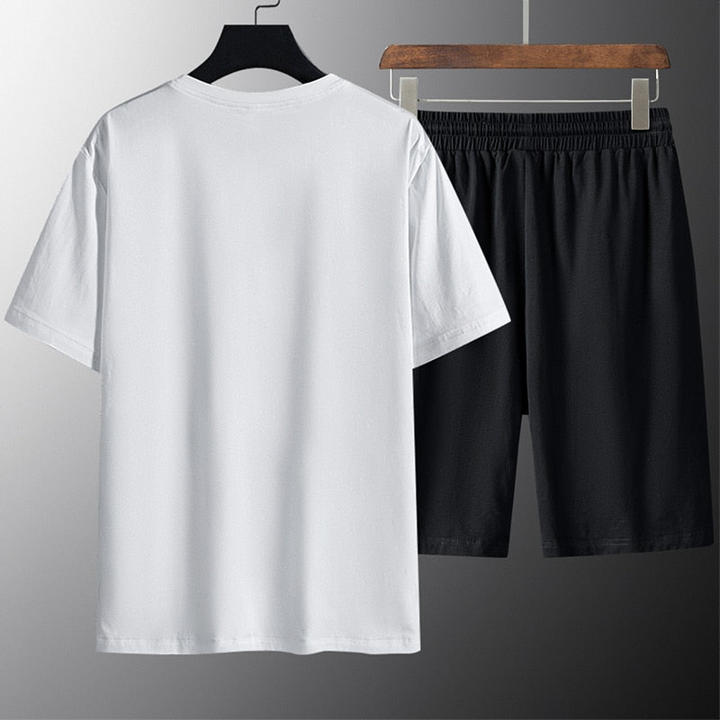 Two Pockets Loose T-Shirt + Shorts Set