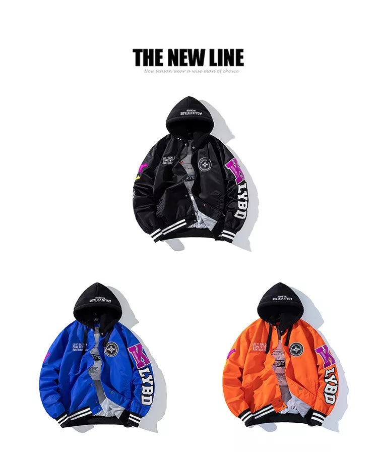 K.LYBD Stripe Hooded Jacket