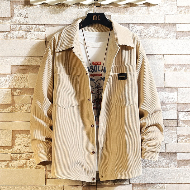 Velvet Pattern Point Collar Style Shirt