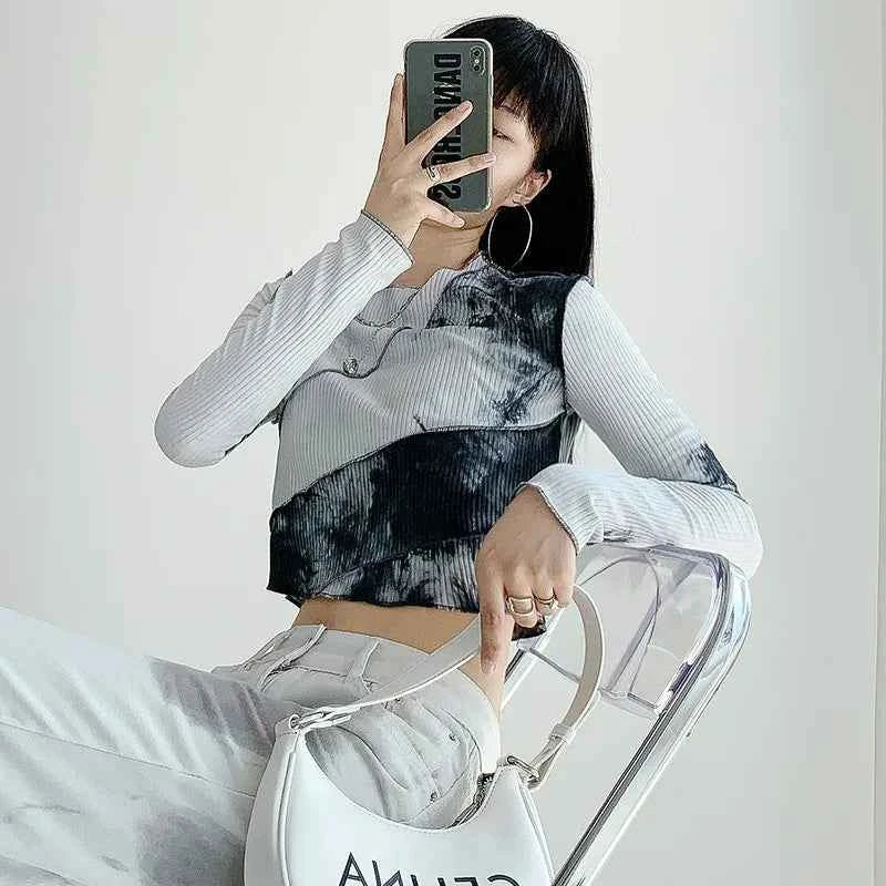 Seductive Slim Tie-Dye Long Sleeve T-Shirt