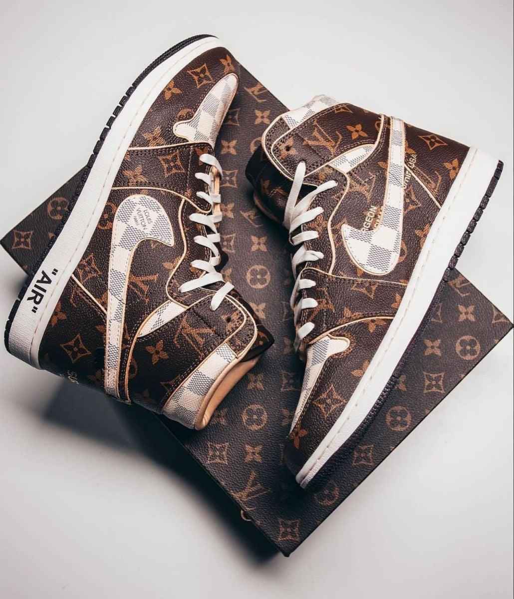 Custom Air Jordan 1 OFF-W Monogram Sneakers for Unique Style SneakerNational
