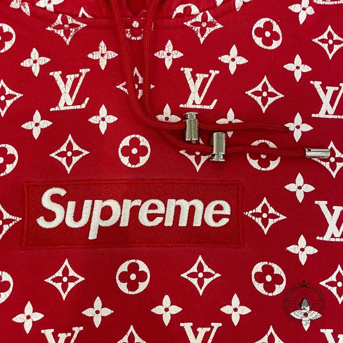 Louis Vuitton X Supreme Box Logo Hoodie