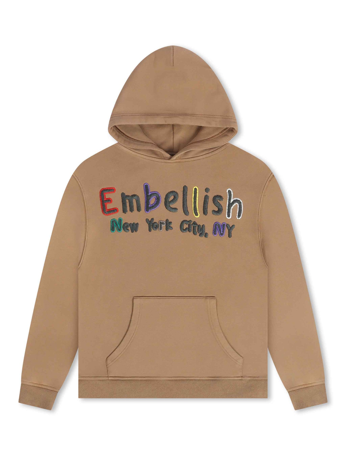 Embellish Colors Hoodie - Mocha