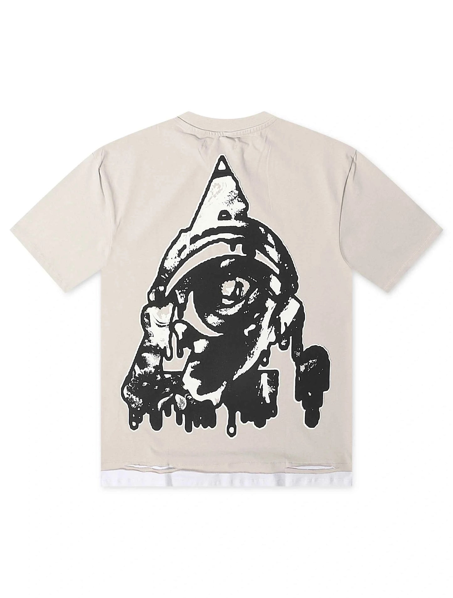 Starseed Big Head Alien Oversized Tee - Grey
