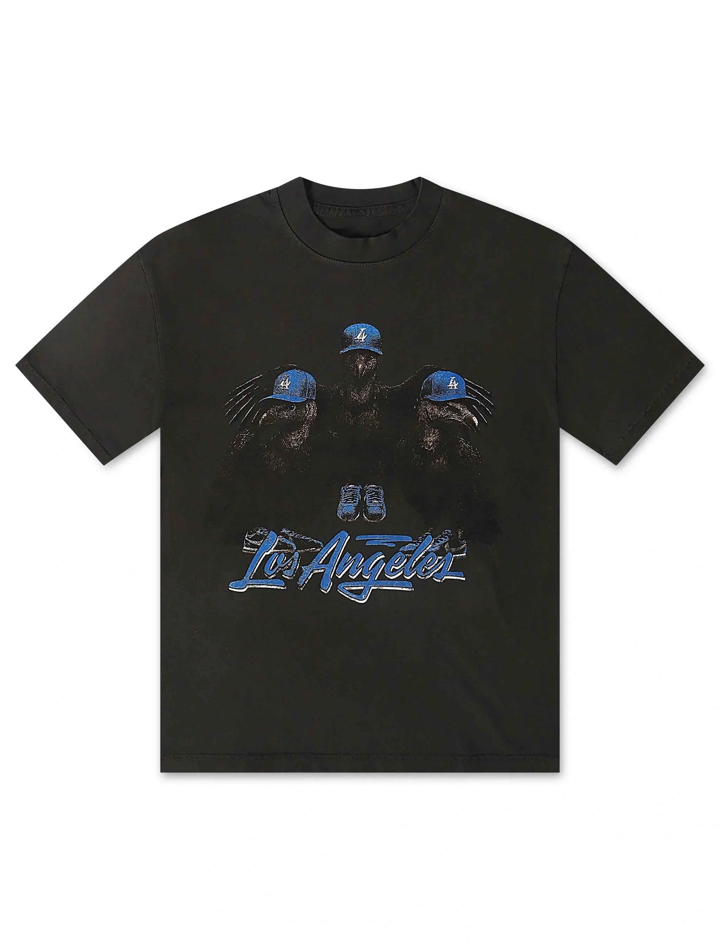Stargazing Vulture Tee - Charcoal