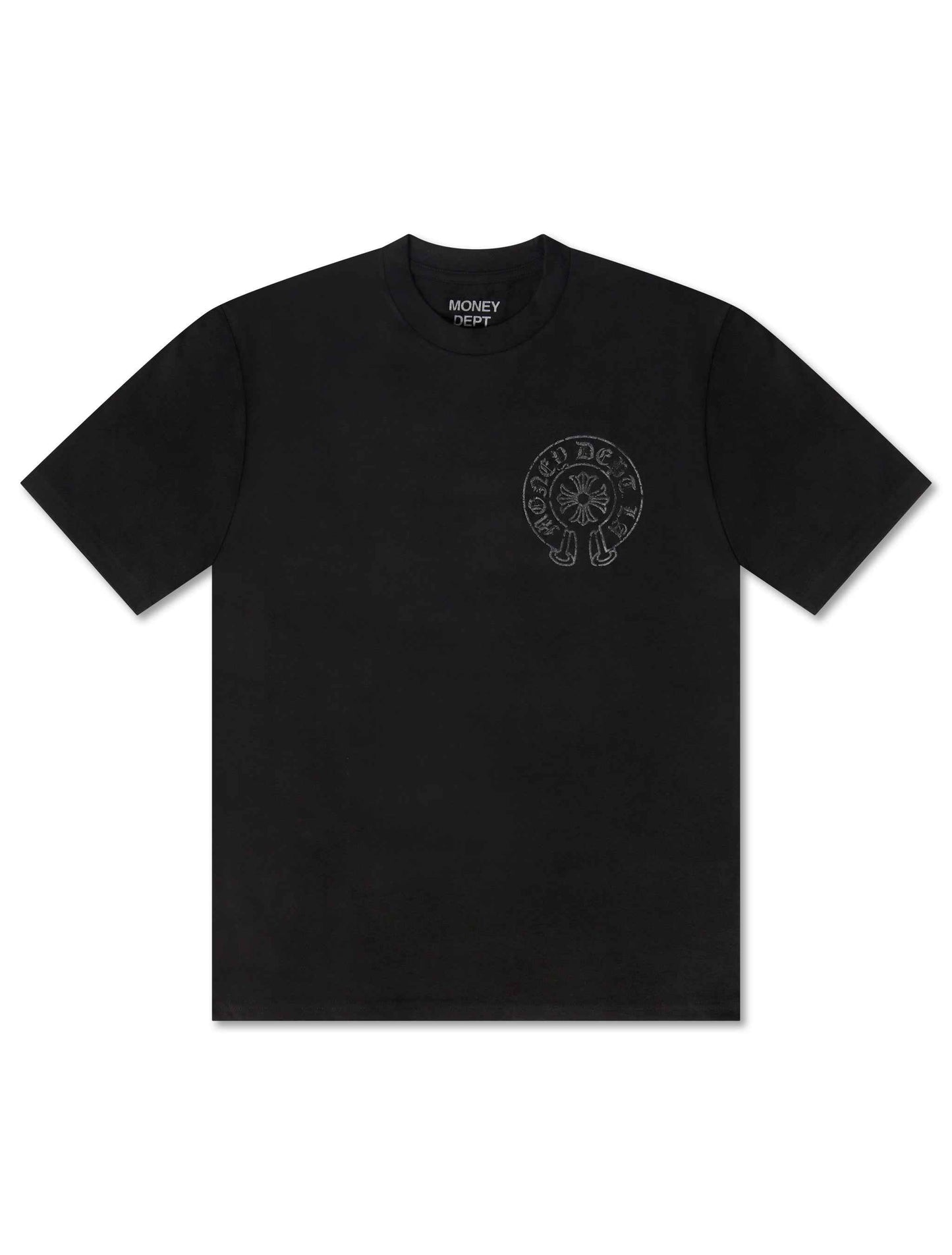 Money Dept. Vintage Old English Tee - Black/Black