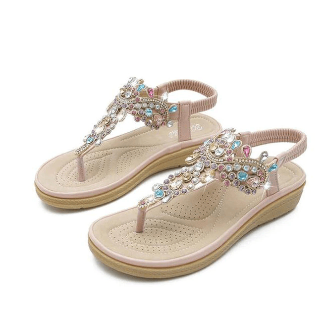 Julia Women's Casual Sandal with Rhinestones