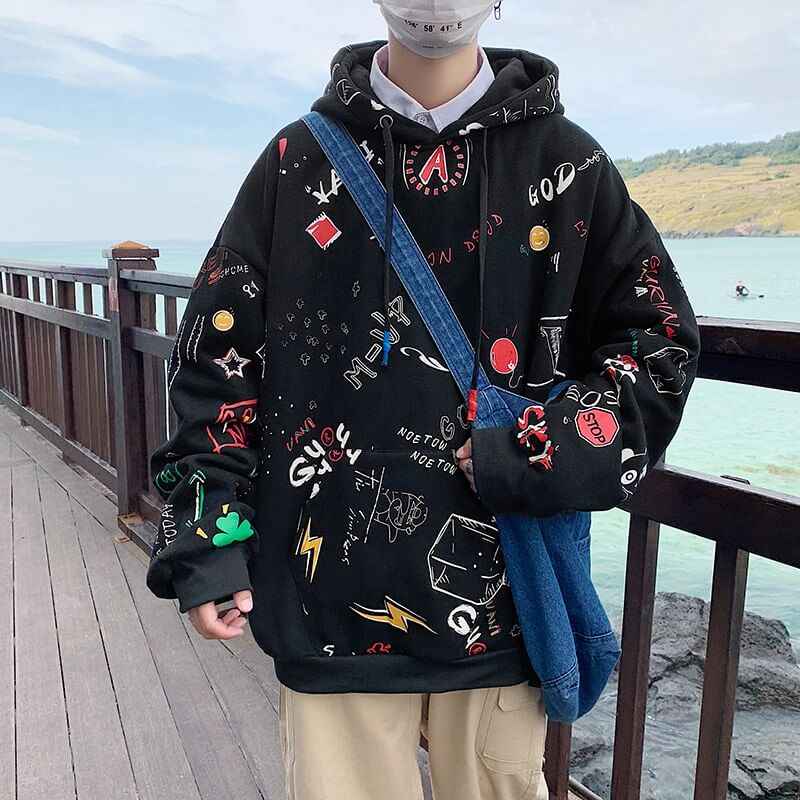 Korean Streetwear hoodies urban street fashion korean hoodies