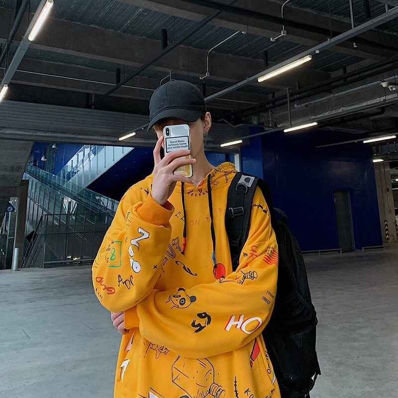 Korean Streetwear hoodies urban street fashion korean hoodies